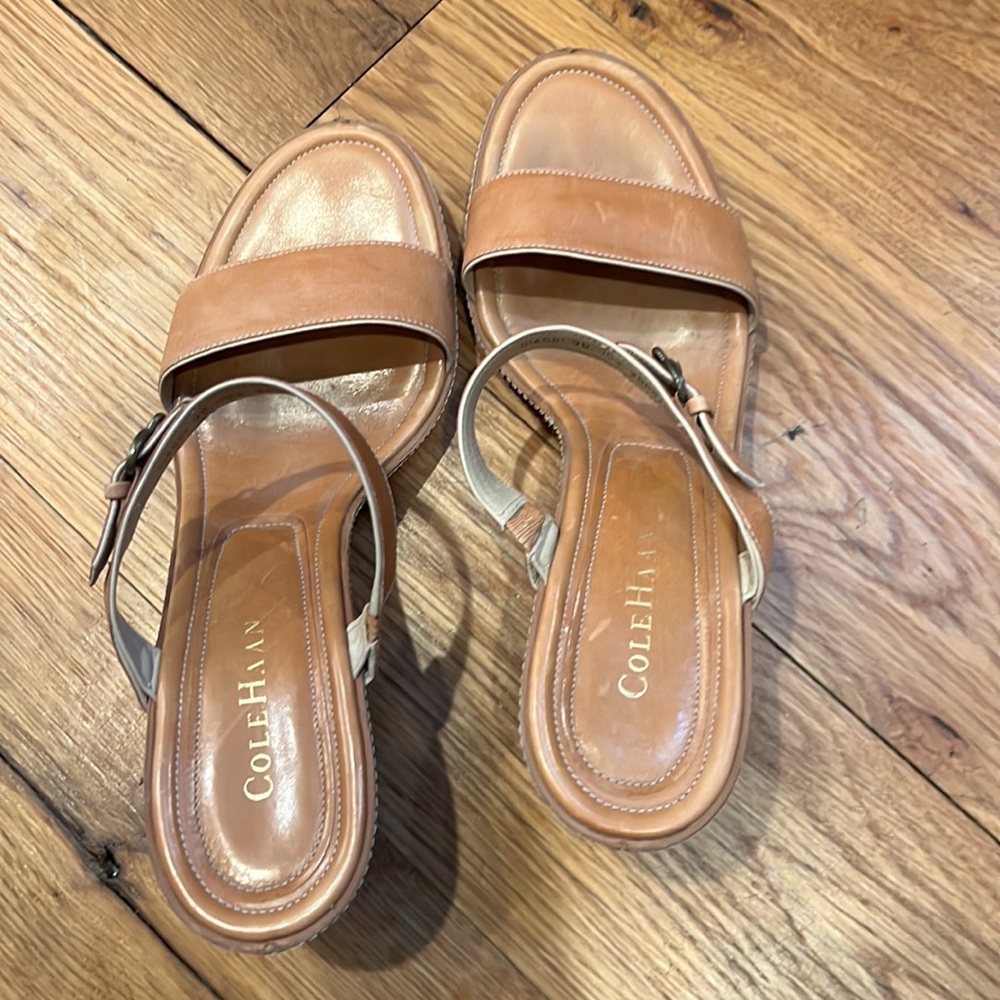 Cognac Brow Slide Wedge - image 3